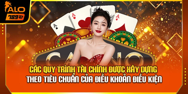 Các quy trình tài chính được xây dựng theo tiêu chuẩn của điều khoản điều kiện